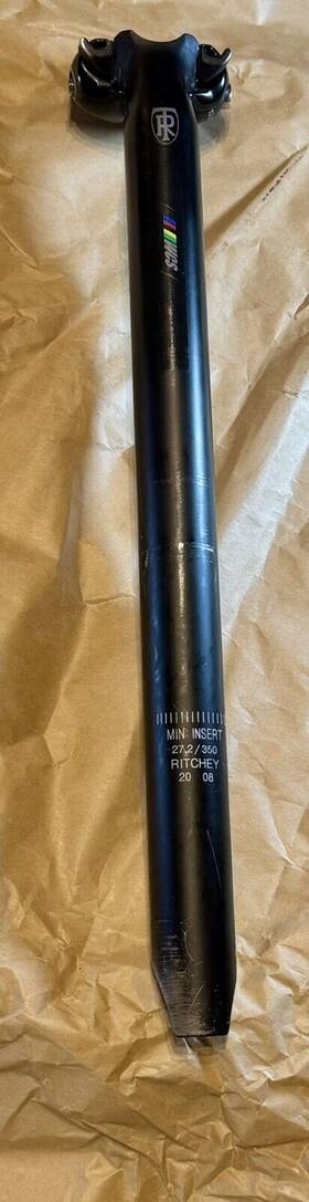 41055427021 Ritchey Wcs 1-bolt Seatpost 27.2 350mm 20mm Offset Matte Black Sidebinder Clamp