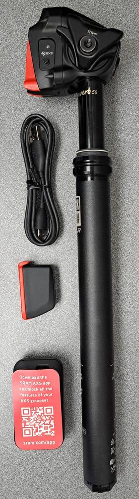 00.6818.062.002 Rockshox Reverb Axs Xplr Dropper Seatpost - 27.2mm 50mm 350 Black A1