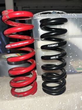 Rockshox 710845804168 Metric Coil Spring - Length 151mm Travel 57.5-65mm 400lbs Red