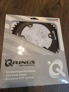 C01-042-15020-0 Rotor 1x 46t Aero Q-ring Oval Bcd 110 X 4 46 Road Gravel Triathlon - Ridden Once