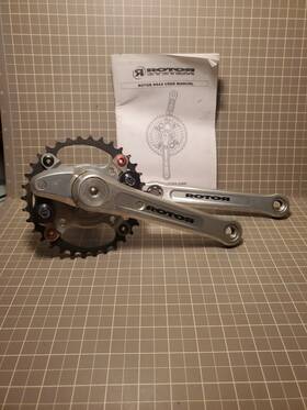 6819 Rotor Rs4x Rare Crankset 170mm Crank Triple Chain Ring Compatible Serial #6819