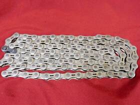 Pc89r Sachs Sedis Vintage Silver Slotted 1/2 Inch X 3/32 Chain 108 Link Made In France