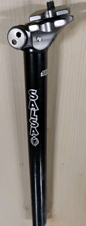 Sp-422 Salsa 400x27.2 Shaft Seatpost 27.2 350mm Black Anodized Used Light Wear 270 Grams Legit