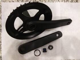 Gac29-017nap-c45 Samox 40t 175mm Alloy Crankset With Bsa Bottom Bracket Bb-eb2401