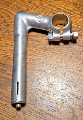 10575 Schwinn Vintage S Stem Aluminum Alloy British Made Gooseneck From Continental