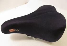 Svt-16 Schwinn Soft Bicycle Seat Unisex Black 7 Inch Wide Spring Loaded Padded Model Svt 16