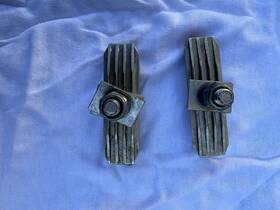 70679 Scott Mathauser Threaded Finned Vintage Bicycle Brake Pads Pair Salmon