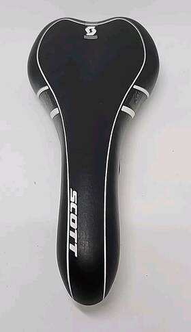 B2-b10 Scott Sct-19 Bicycle Bike Saddle Seat Black Euc