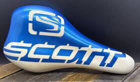 Stc-6 Scott Rare Viscount Bmx Padded Blue / White Saddle 2006 Guc Nice Look