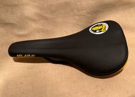 06331 Sdg Bel Air Saddle Black& Yellow Rare Demo Fleet Crash Test Dummy Mountain Bike