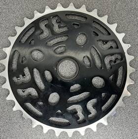 Se Bikes 888571067390 One Piece Alloy Chainring - 33t Anodized Black