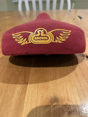 Se Racing 785749817590 Flyer Railed Saddle Red Padded Seat