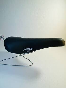 0965 Selle Italia Monza Bmx Bicycle Seat Made In Italy Black E