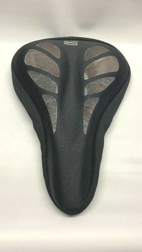 Selle Royal 957312800092 Black Bicycle Gel Seat Cover Large Pad Drawstring Used