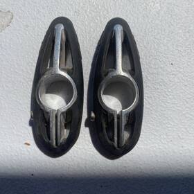 850000100 Serfas Bar Ends Ergonomique Black Aluminum Bike Pair