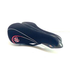 Sfse651435bk Serfas Mens Performance Rx Bicycle Saddle Black White Stitching And Pinstripe