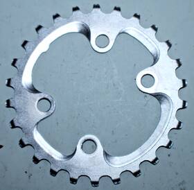 64bcd Shimano 26-bc Mtb Chain Ring 4-bolt 26 Tooth 26t Silver 11 Speed Gravel