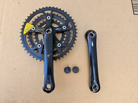Fc-m400 Shimano 400lx Vintage Exage Triple Crankset Black 170mm 48/38/28 Japan