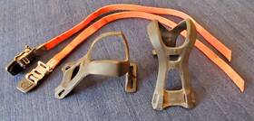4219803 Shimano Deore Xt Plastic Toe Clip Set With Straps