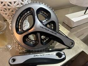 72076 Shimano Shinano Dura-ace Silver 11 Speed Crankset 172.5mm 52/36t Road Passed Recall Used