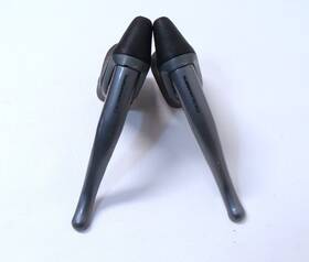 Bl-6400 Shimano Rare 600 Slr Non-aero Style Brake Levers With Hoods - Black