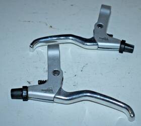 Bl-mc16 Shimano A Brake Lever Set Silver 22.2mm Mtb Downhill Hybrid Usa Shipper