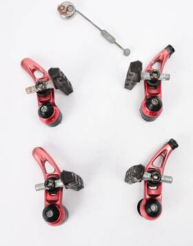 Br-at10 Shimano Vintage Altus Brake Set Cantilever Front/rear Mtb Bike Red