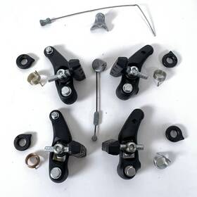 Br-m100 Shimano Vintage Cantilever Brake Set F/r With Pads And Hardware In Black