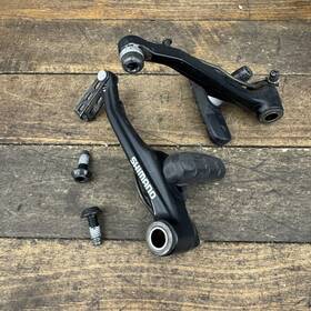 Br-m450 Shimano V-brake Set Black Japan Mountain Bike Mtb Linear Pull Arms Parts