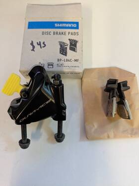 Br0r9170 Shimano Durace Hydraulic Brake Rear With New Pads And Mounting Hardware
