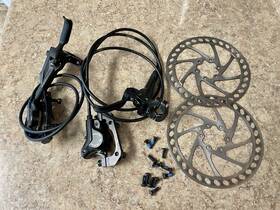 Btr-mt500 Shimano Hydraulic Disc Brake Set. With Mounting Brackets. Excellent