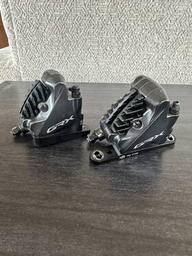 Br-rx810-f Shimano Cb005587 Grx Br-rx810-f/r Hydraulic Disc Brake Caliper Set Front Rear Flat Mount