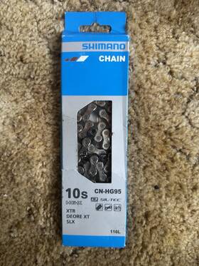 Cnhg95116 Shimano Deore Xt Hg-x 10-speed Mtb Chain Cn-hg95 With Quick Link