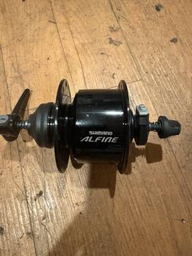 Edhs501bl Shimano Alfine Dh-s501 Dynamo Front Hub - Qr X 100mm Center-lock Black 32h