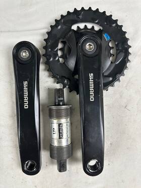 Efcm3152c62xl Shimano Fc-m315-2 Crankset 170mm 7/8-speed 36-22t Black With 73 X 125mm Bb