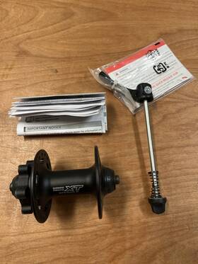 Ehbm756al Shimano Xt Hb-m756 Front Hub - Qr X 100mm 6-bolt Black 36h