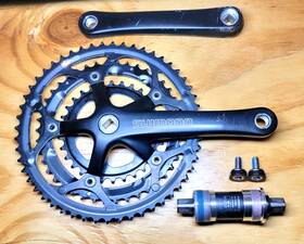 Fc-2203 Shimano Black Sora Triple Crankset 52/42/30 8-speed Un300 Bottom Bracket