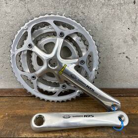 Fc-5502 Shimano Fc-5504 Vintage 105 Crank Set Triple 170 5505 130 Bcd Octalink Spline A9