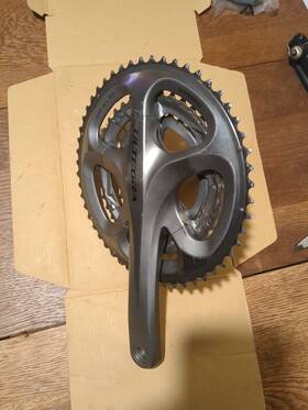 Fc-6703 Shimano Ultegra 3x Right Side Crank Arm With Chainrings 52-39-30