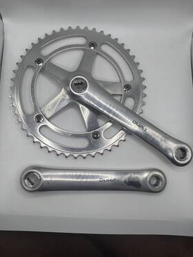 Fc-7600 Shimano Nice Vintage Dura Ace Njs Approved Pista/track Crankset - 165mm