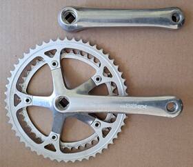 Fc-a500 Shimano Silver Exage 500 Ex Double Crank Set 165 Mm 130 Bcd Road Bike