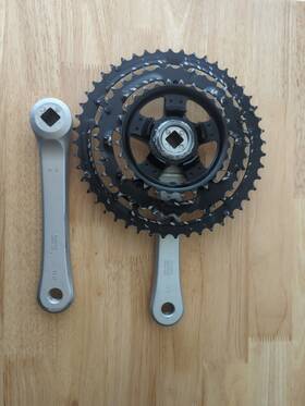 Fc-ct10 Shimano Altus C10 Chainset 170mm Crank Arms 28 38 48t