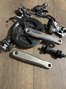 Fc-m131 Shimano Bicycle Bike Triple Crankset 42 34 24 170mm With Bb Groupset