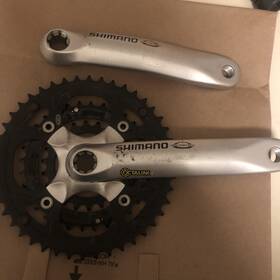 Fc-m445 Shimano Triple Octalink V2 Hollowtech Crank Set 175 Mm With Chainrings