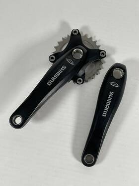 Fc-m521 Shimano Triple Crankset 175mm 3x10 Speed Octalink Black Great Condition