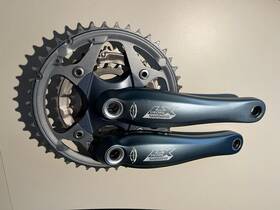 Fc-m572 Shimano Deore Lx Triple 44/32/22 9 Speed 175mm Crankset. Lighty Used