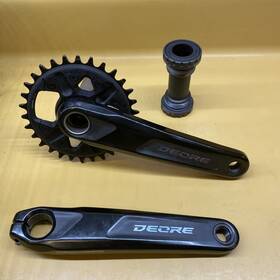 Fc-m6120 Shimano Black Deore 175mm 30t 1 X 11 Crankset With Bsa Bottom Bracket