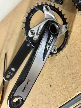 Fc-m677 Shimano Slx 175mm 36/22 Hollowtech Aluminum 10-spd Mtn Bike Crankset