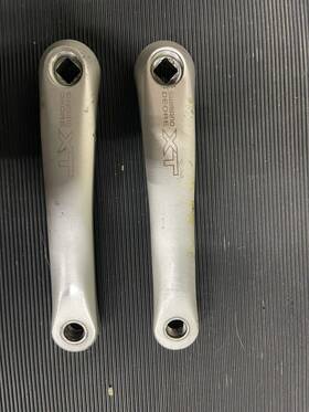 Fc-m750 Shimano Deore Xt Crankset 175mm Vintage Mtb Square Taper