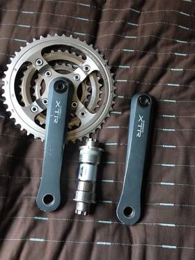 Fc-m951 Shimano Xtr 175mm Crankset 46t 34t 24t Bottom Braket